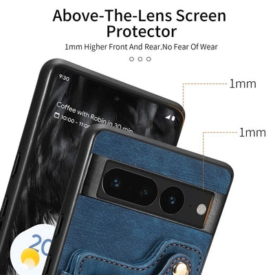 Luxury Leather Case with Stand For Google Pixel 8 Series - The Pixel Store
