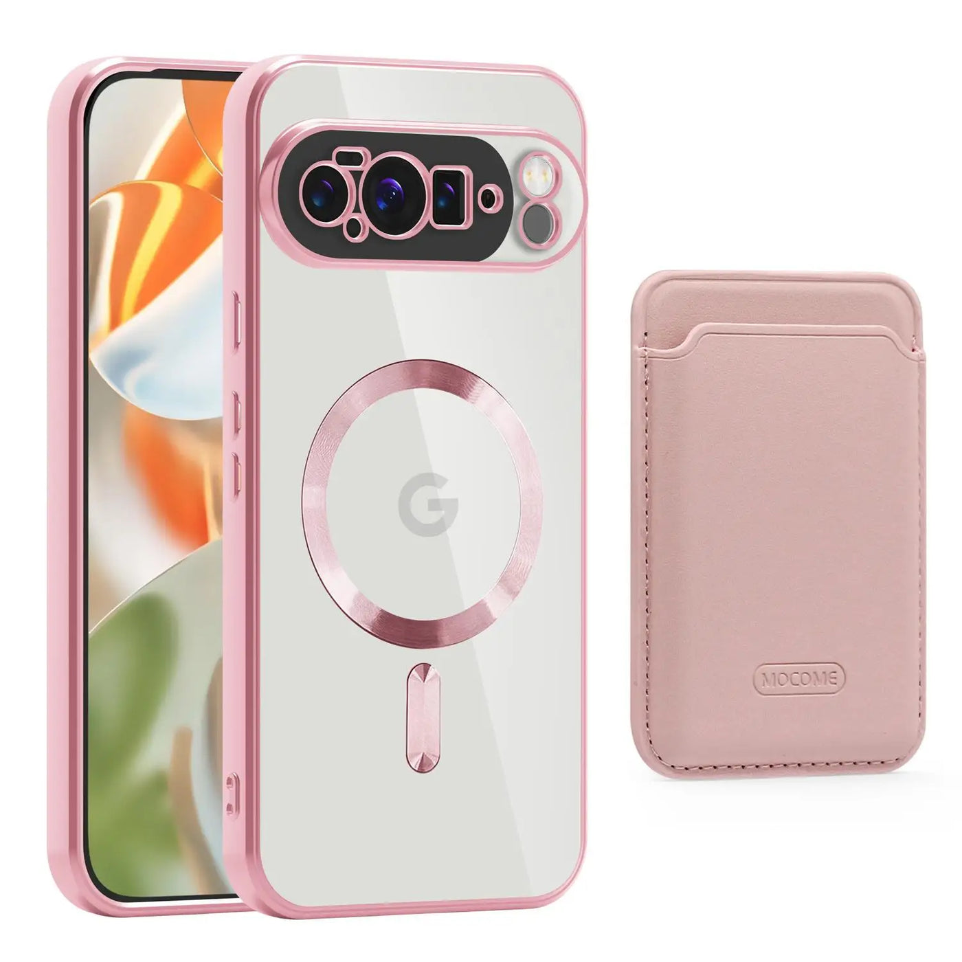 MagSafe Clear Case with Magnetic Wallet for Google Pixel 10 / 9 / 8 / 7