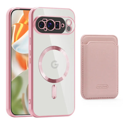 MagSafe Clear Case with Magnetic Wallet for Google Pixel 10 / 9 / 8 / 7