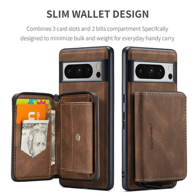 Luxury Magnetic Leather Case with Detachable Wallet for Google Pixel 8 Series - The Pixel Store