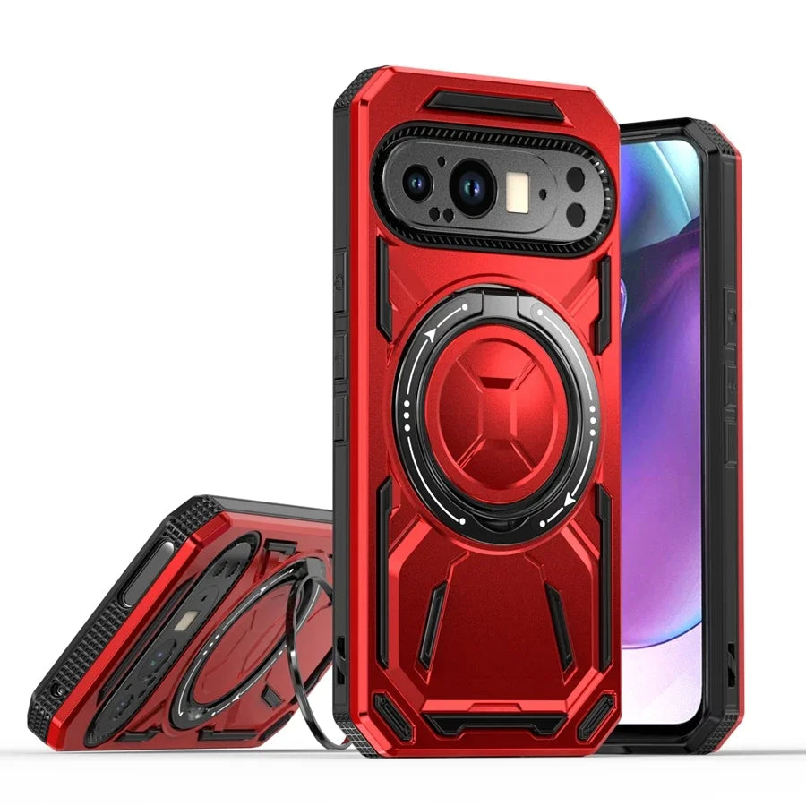 Magnetic Armor Case with Ring for Google Pixel 9 Series - The Pixel Store