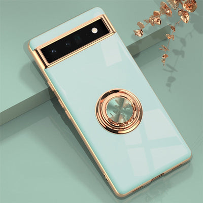 Luxury Plating Silicone Shockproof Phone Case For Google Pixel 7 Series - The Pixel Store