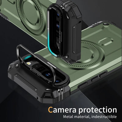 Shockproof Matte Case with Stand for Google Pixel 9