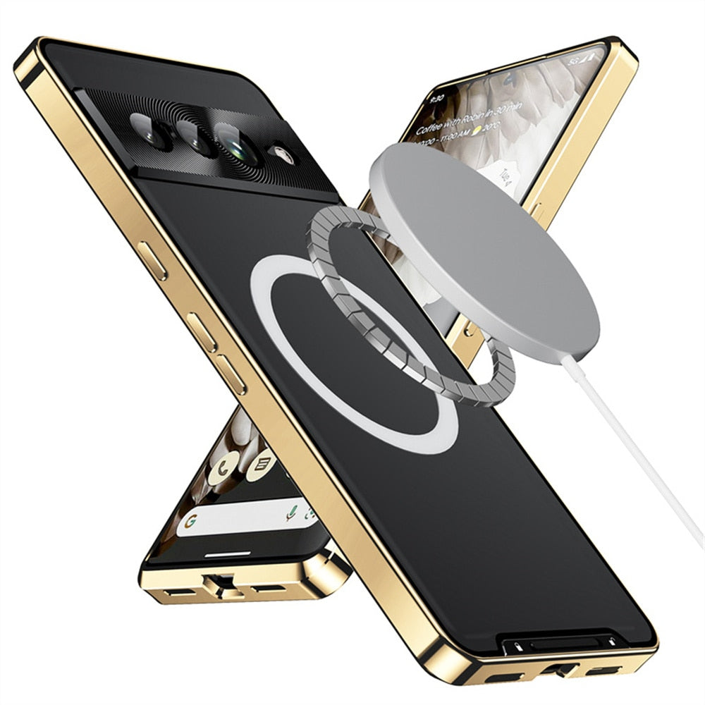MagSafe Shockproof Metal Armor Case For Google Pixel 7 Pro - The Pixel Store