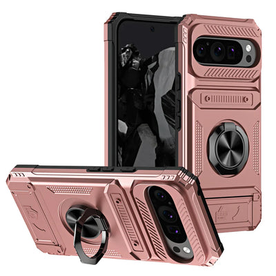 Armor Card Slot Case with Stand for Google Pixel 9