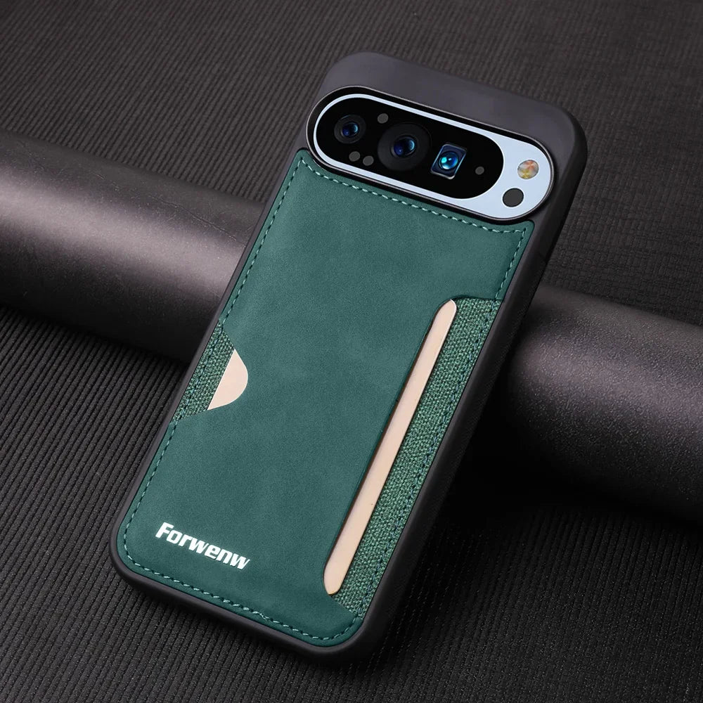 Card Slot Leather Case for Google Pixel 10 / 9