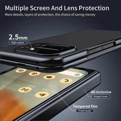 Magnetic Hinge Protection Case with Tempered Glass for Google Pixel 10 Pro Fold
