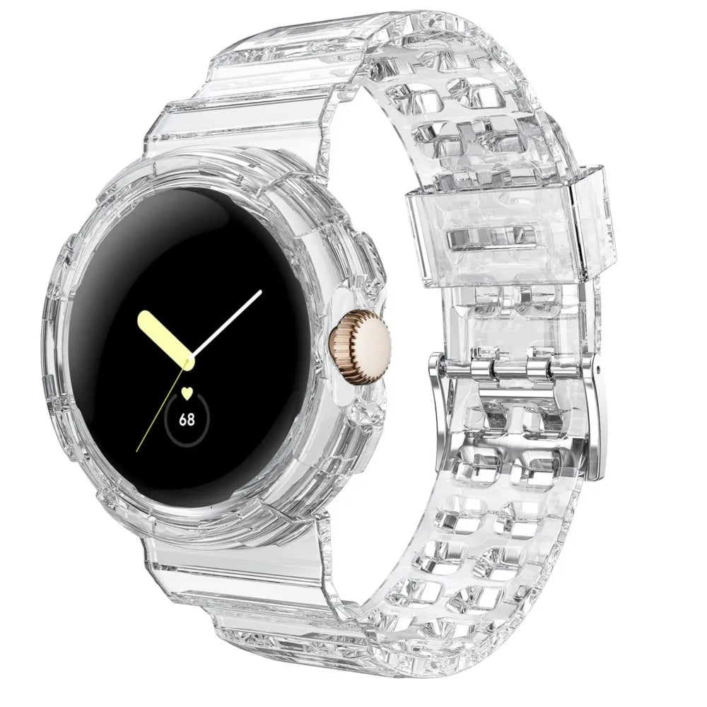 Clear Shockproof Strap Case for Google Pixel Watch 4