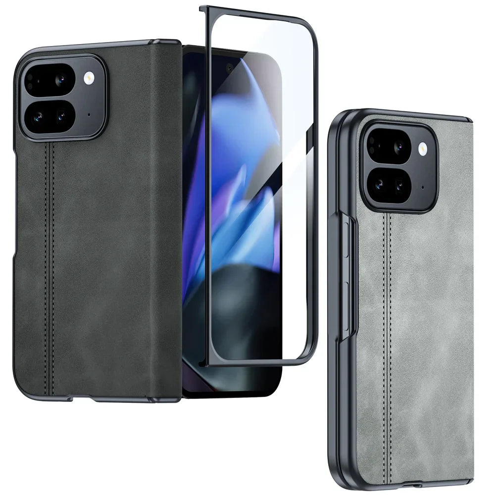 Full Protection Leather Case For Google Pixel 9 Pro Fold - The Pixel Store