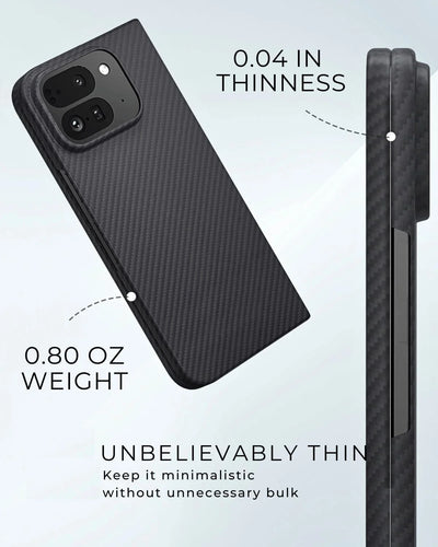 Slim Magnetic Carbon Fiber Case for Google Pixel 9 Pro Fold - The Pixel Store