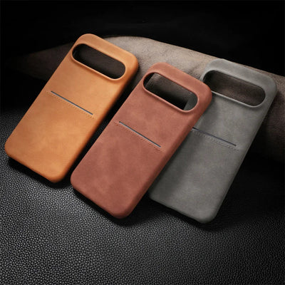 Premium Leather Card Holder Case - The Pixel Store