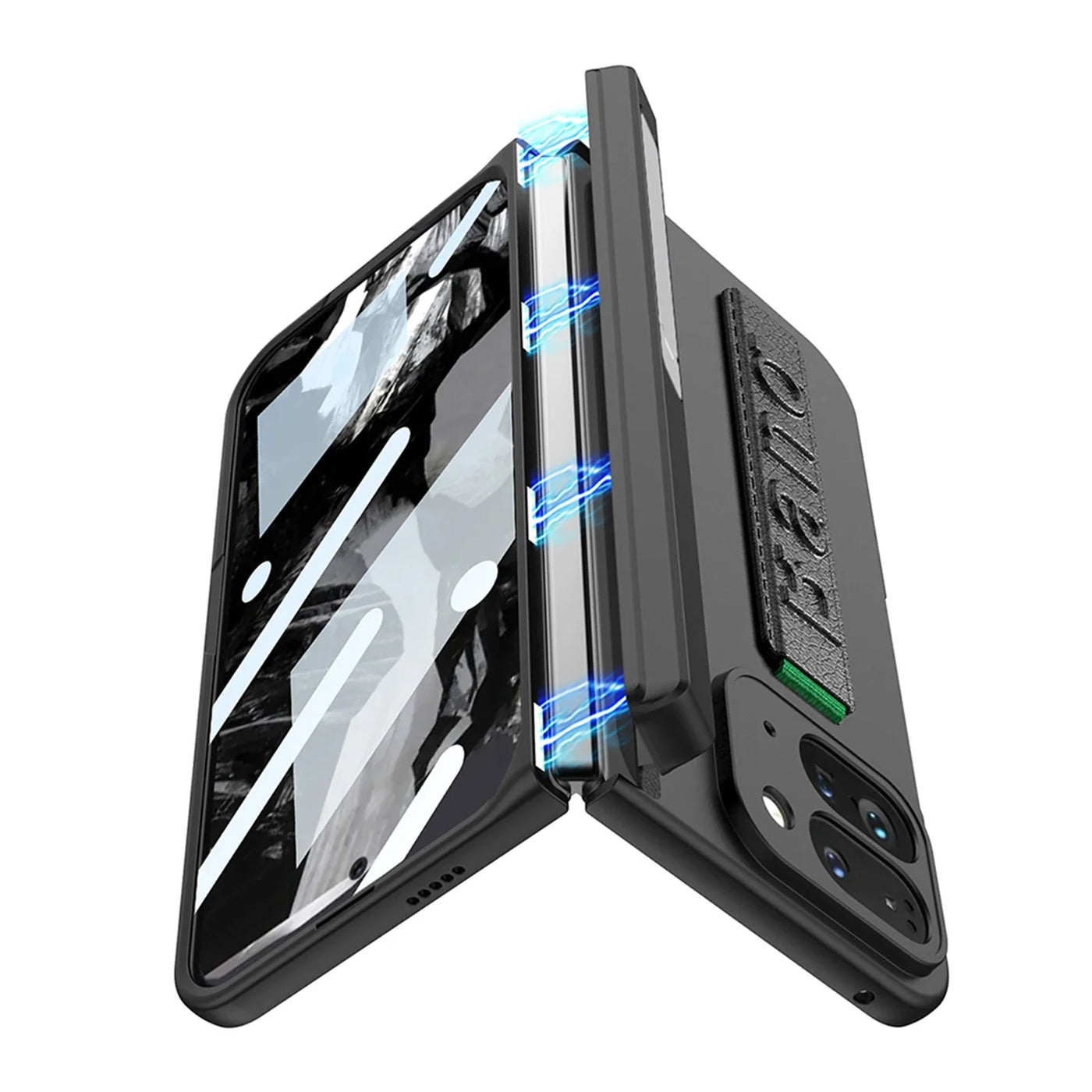 Shockproof Case with Band For Google Pixel 9 Pro Fold - The Pixel Store