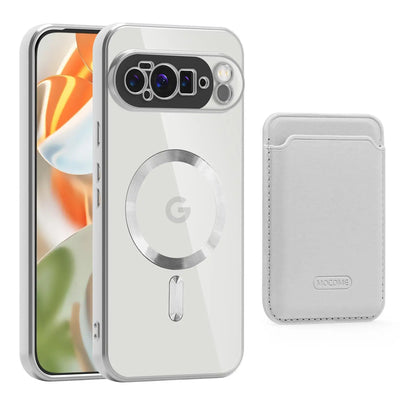 MagSafe Clear Case with Magnetic Wallet for Google Pixel 10 / 9 / 8 / 7
