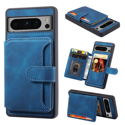 Shockproof Leather Wallet Case For Google Pixel 8 Series - The Pixel Store