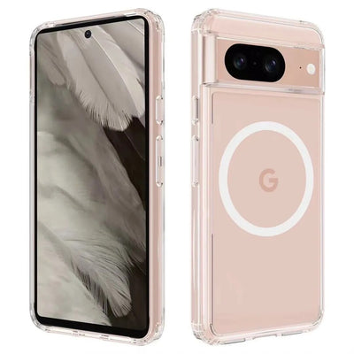 Transparent Magnetic Wireless charging Case For Google Pixel 8 Series - The Pixel Store