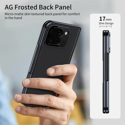 Magnetic Hinge Protection Case with Tempered Glass for Google Pixel 10 Pro Fold