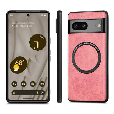 Magnetic Leather Wireless Charging Case For Google Pixel 8 Series - The Pixel Store