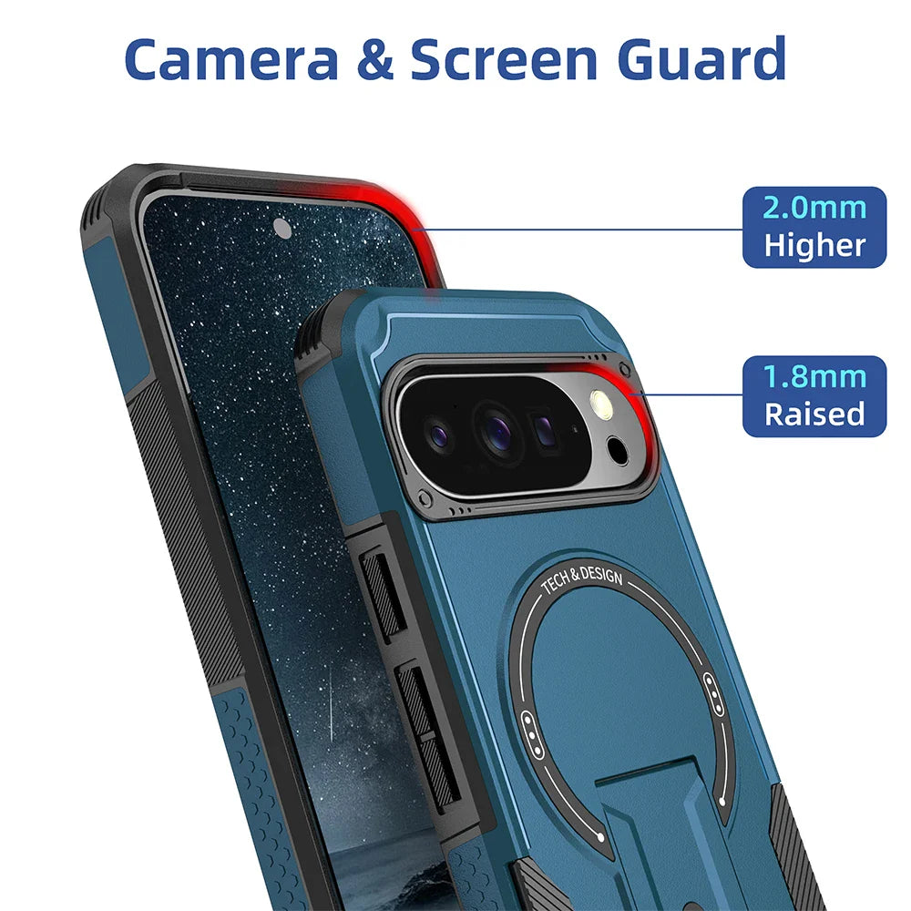 Rugged Magnetic Kickstand Case for Google Pixel 10 / 9