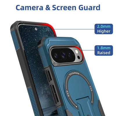 Rugged Magnetic Kickstand Case for Google Pixel 10 / 9