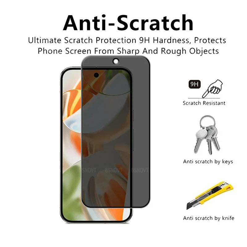 Privacy Tempered Glass + Camera Lens Protector for Google Pixel 10