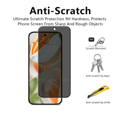 Privacy Tempered Glass + Camera Lens Protector for Google Pixel 10