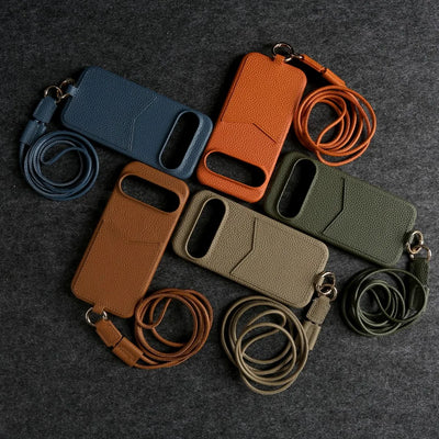 Crossbody Leather Case with Card Holder For Pixel Series - The Pixel Store
