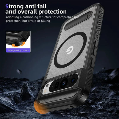 Heavy Duty Magnetic Kickstand Case for Google Pixel 10 / 9 / 8