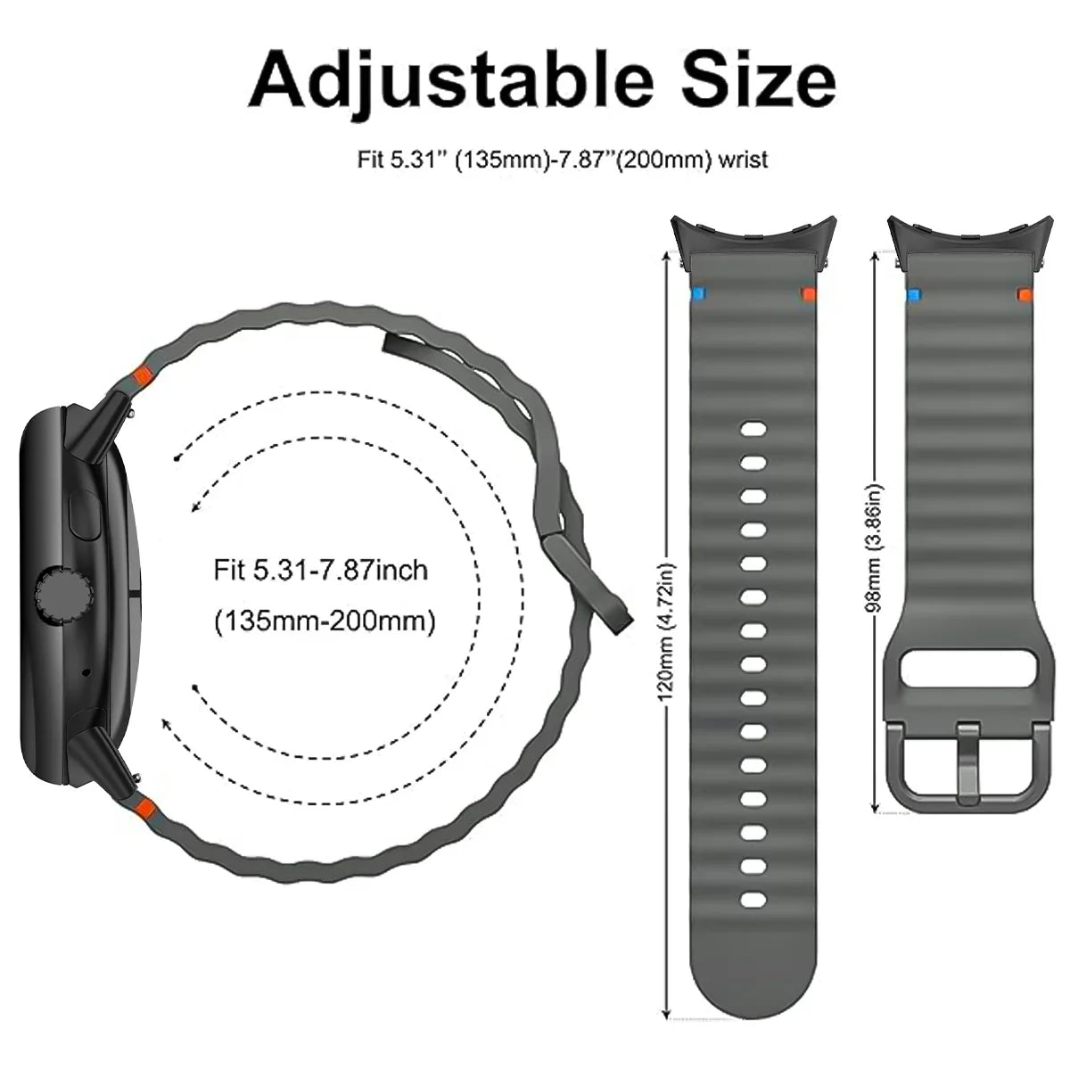 Wild Trail Sport Silicone Band for Google Pixel Watch 4