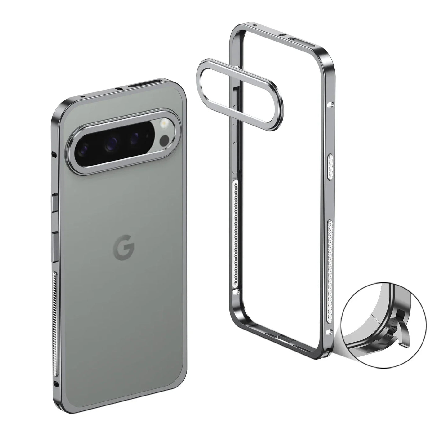 Slim Metal Edge Case for Google Pixel 9 / 8