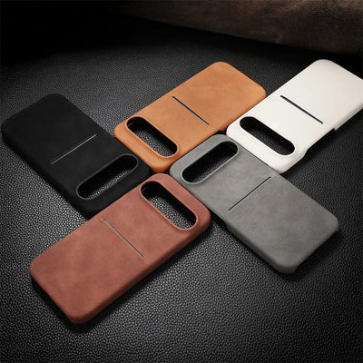 Premium Leather Card Holder Case - The Pixel Store
