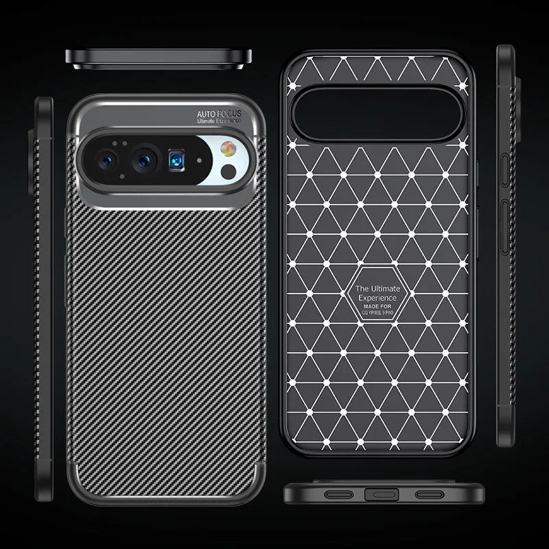 Carbon Fiber Texture Protective Case for Google Pixel 10 / 9 / 8 / 7