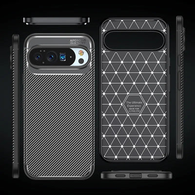Carbon Fiber Texture Protective Case for Google Pixel 10 / 9 / 8 / 7