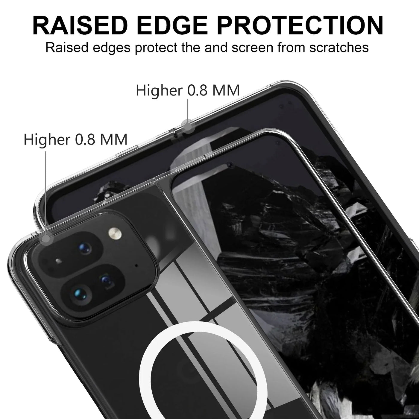 Transparent Magnetic Case For Google Pixel 9 Pro Fold - The Pixel Store