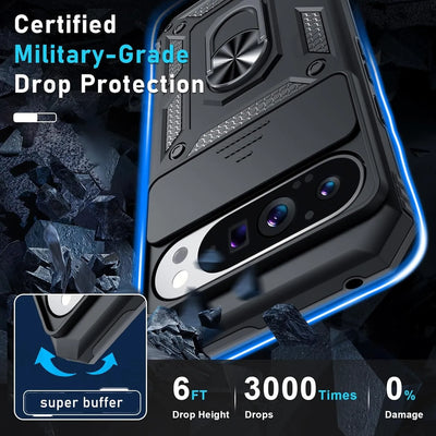 Shockproof Case with Slide Camera Protection For Google Pixel Series - The Pixel Store