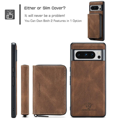 Luxury Magnetic Leather Case with Detachable Wallet for Google Pixel 8 Series - The Pixel Store