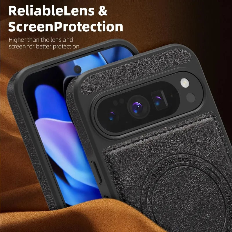 Luxury Magnetic Leather Case for Google Pixel 10 / 9