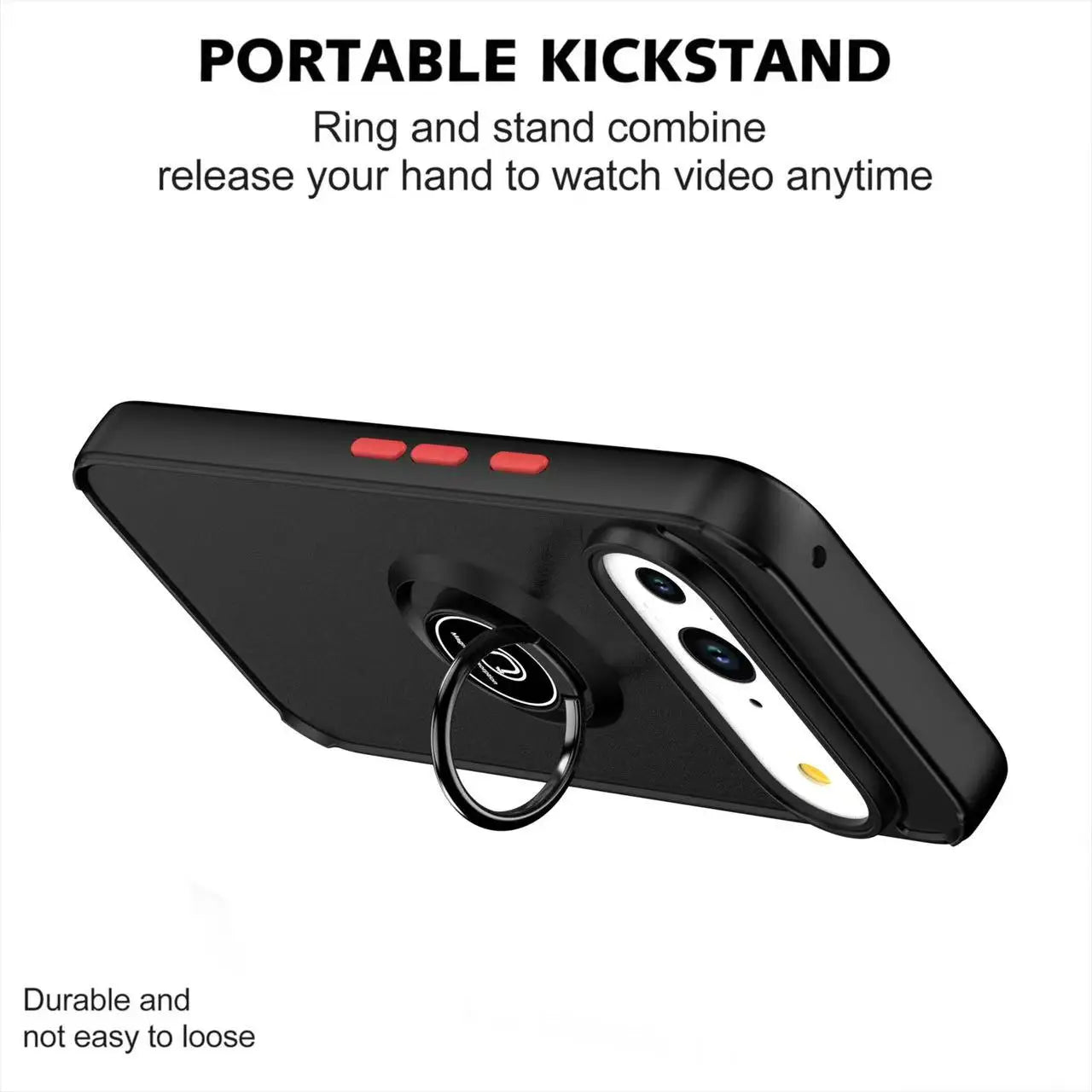 ugged Ring Case with Kickstand for Google Pixel 10 / 9 / 8 / 7