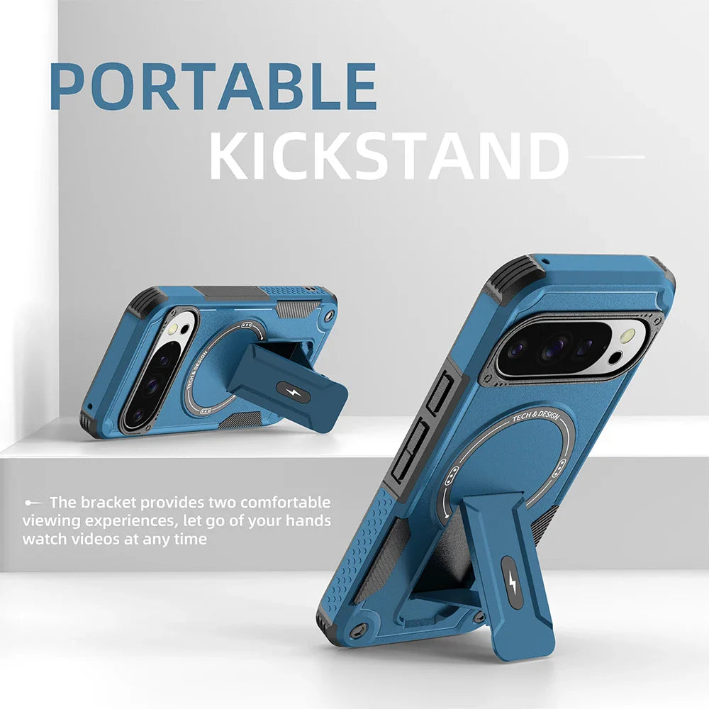Rugged Magnetic Kickstand Case for Google Pixel 10 / 9