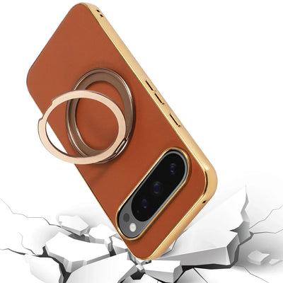 Magnetic Ring Leather Case for Google Pixel - The Pixel Store