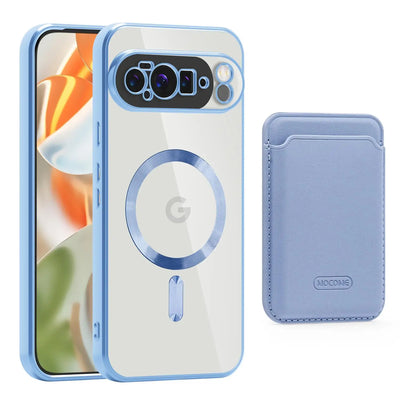 MagSafe Clear Case with Magnetic Wallet for Google Pixel 10 / 9 / 8 / 7