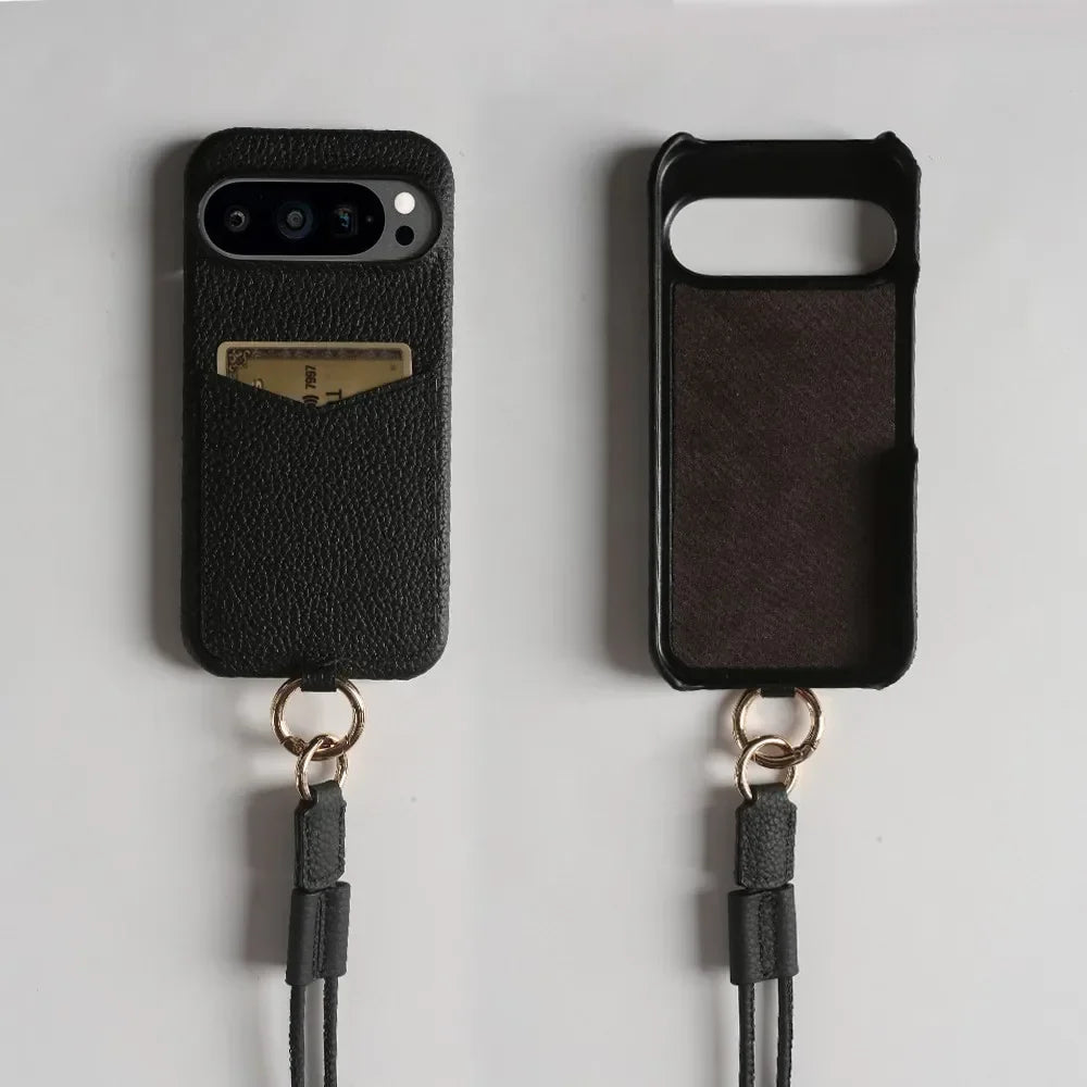 Crossbody Leather Case with Card Holder For Pixel Series - The Pixel Store