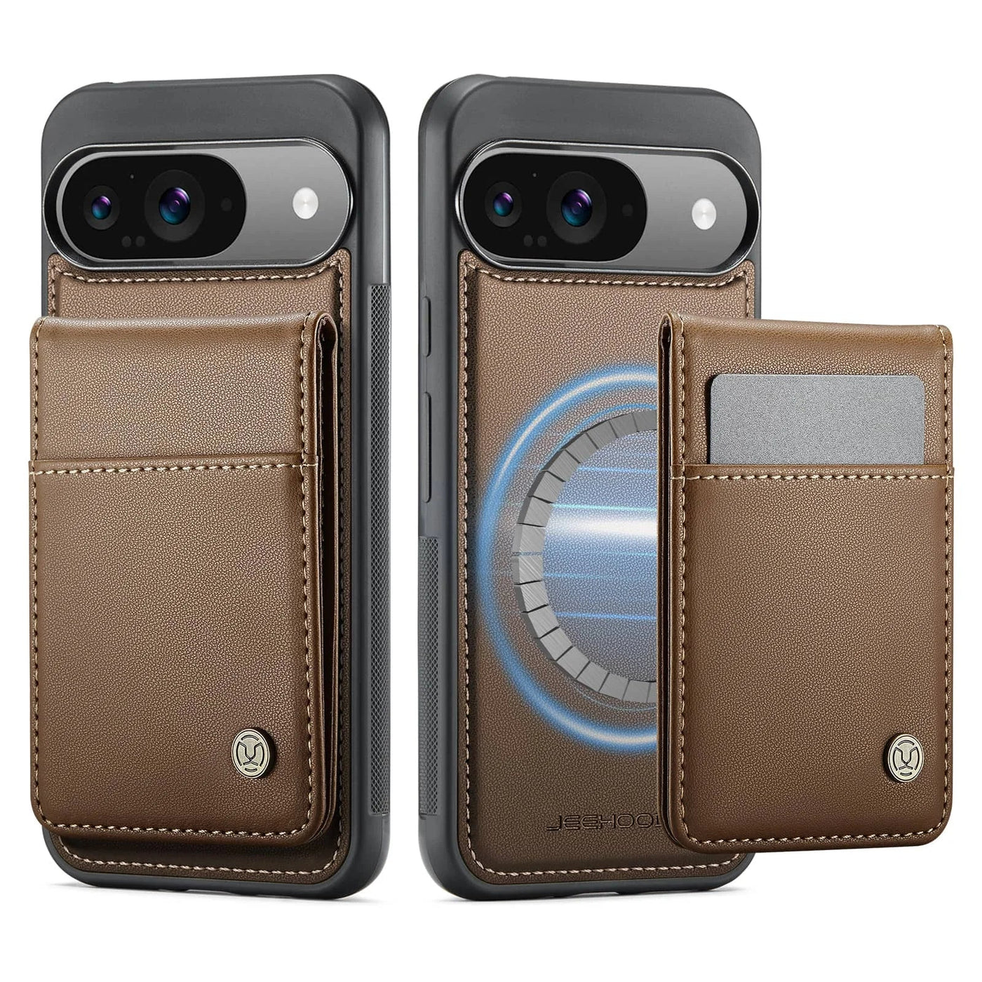 Leather Case with Card Holder For Google Pixel 9 Series - The Pixel Store