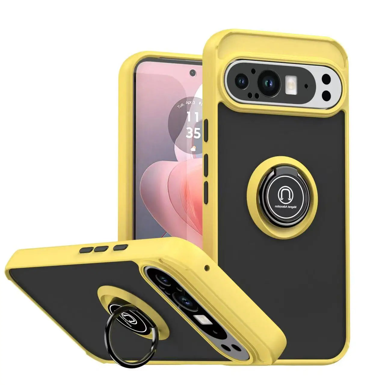ugged Ring Case with Kickstand for Google Pixel 10 / 9 / 8 / 7