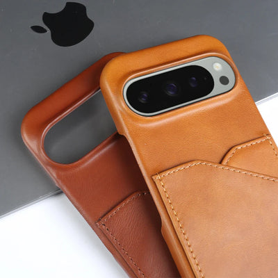 Premium Leather Card Holder Case for Google Pixel 10 / 9 / 8