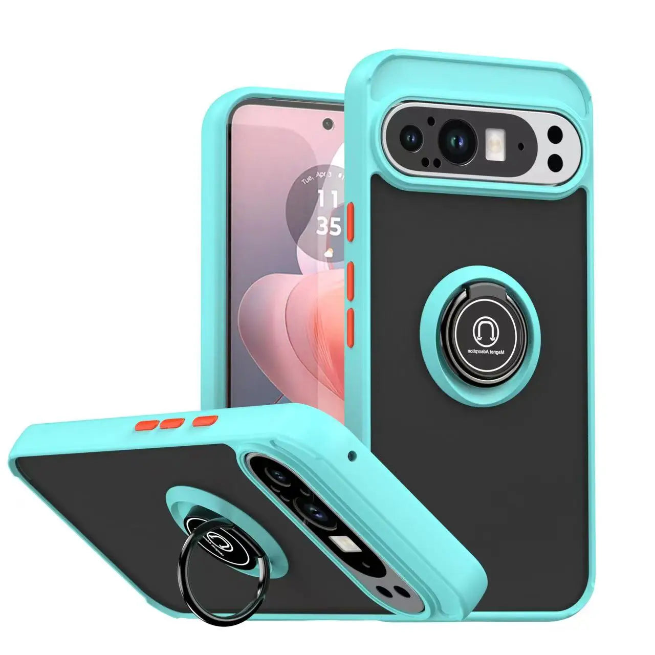 ugged Ring Case with Kickstand for Google Pixel 10 / 9 / 8 / 7
