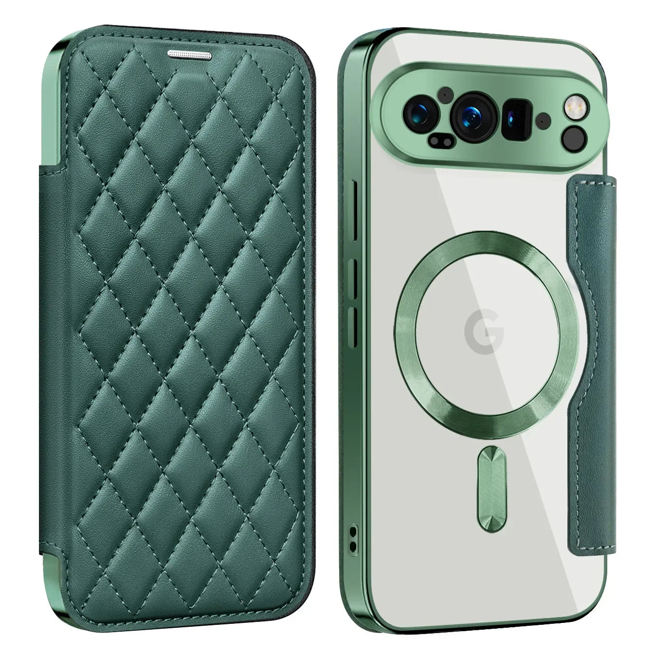 Elegant Leather Wallet Case with MagSafe for Google Pixel 10 / 9 / 8