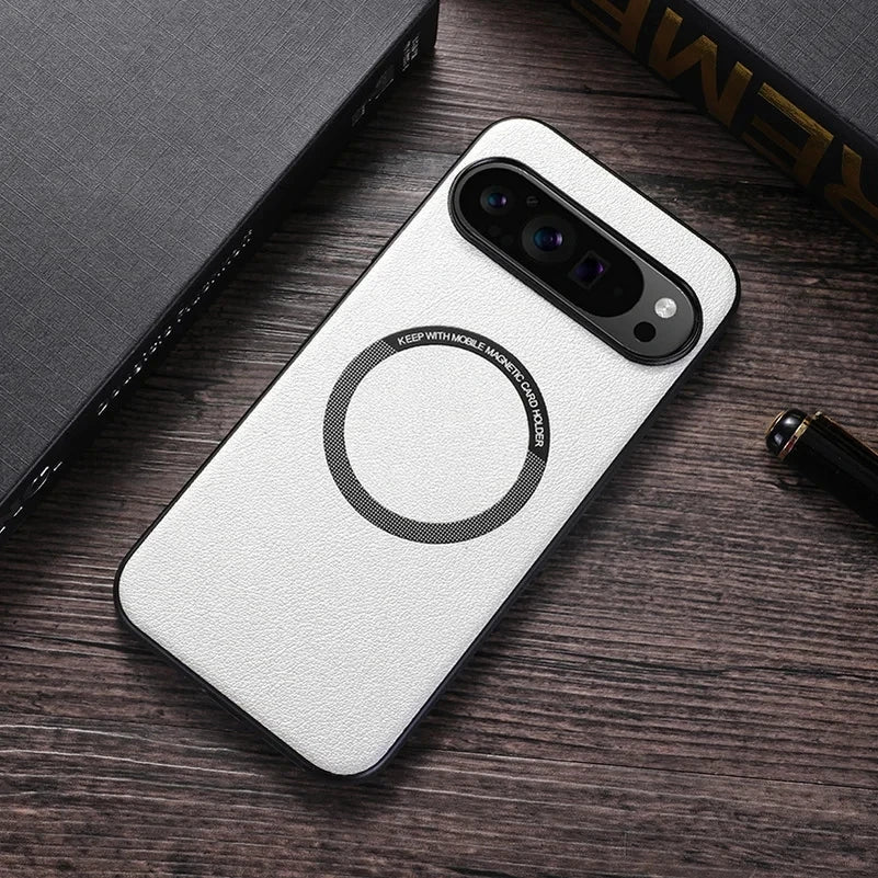 Leather Magnetic Case For Google Pixel 8 Series - The Pixel Store