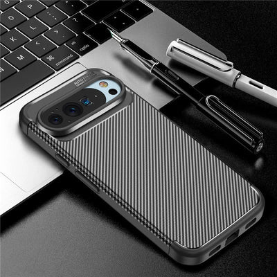 Carbon Fiber Texture Protective Case for Google Pixel 10 / 9 / 8 / 7