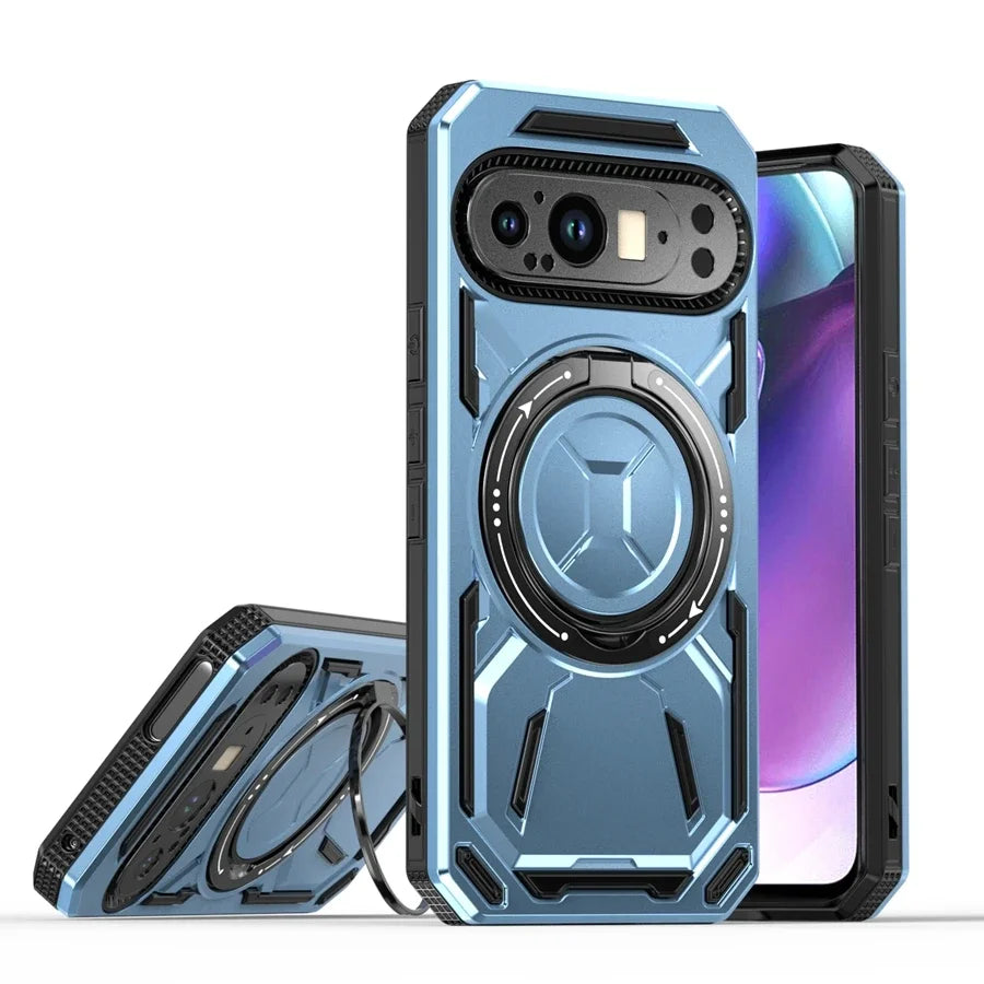 Magnetic Armor Case with Ring for Google Pixel 9 Series - The Pixel Store