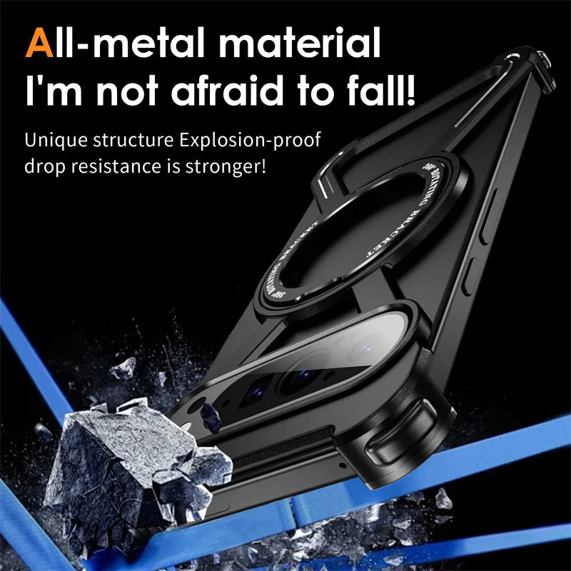 Metal Ring Kickstand Case for Google Pixel 9 / 8